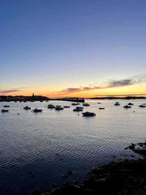 Bel Appartement De Bord De Mer Avec Veranda Roscoff Exterior foto